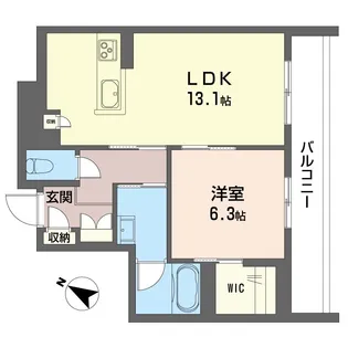 ピアチェーレ【3階】の間取り