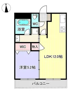 リュミエール龍田【2階】の間取り