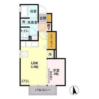ヴィラ・ウッズ 2番館【1階】の間取り