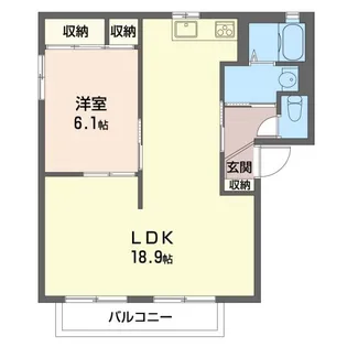 グランドゥールS・A【2階】の間取り