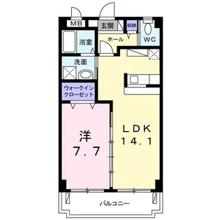スマイルガーデン【4階】の間取り