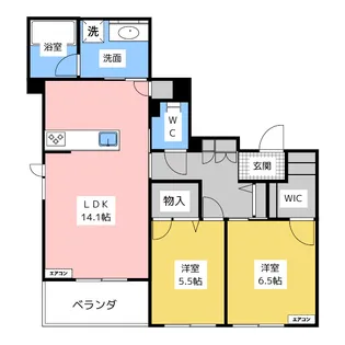 シャーメゾン桜が丘【1階】の間取り