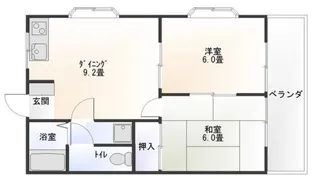 サンクレセント【2階】の間取り