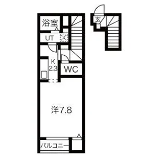 クレアB【2階】の間取り