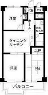 エステートピア山崎C【3階】の間取り