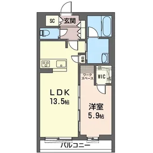 オルテンシア【2階】の間取り