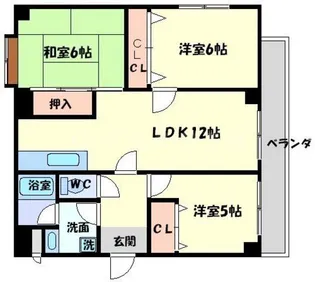 リバーサイドプラザ【2階】の間取り