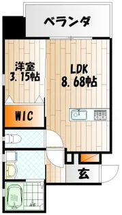 THE HILLS KOKURA【2階】の間取り