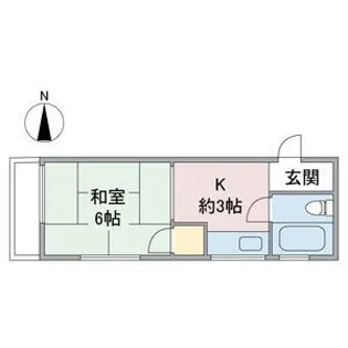ムーニー若原【1階】の間取り