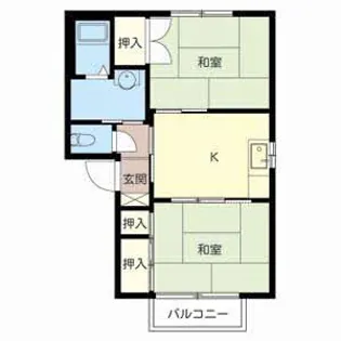 リバティーハイツ【2階】の間取り