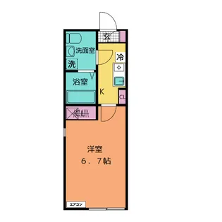 アームズコート追浜【2階】の間取り