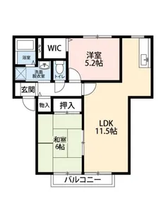 マ,メゾンA【1階】の間取り