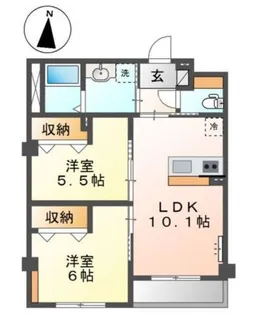 メゾンボヌールA【3階】の間取り
