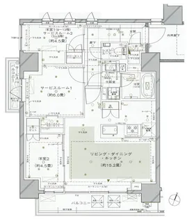 ピアース大井仙台坂【12階】の間取り