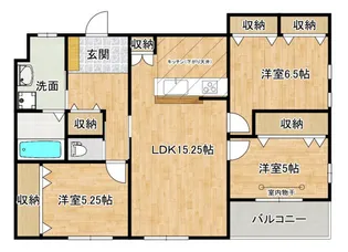 Eagle Hill江波【3階】の間取り