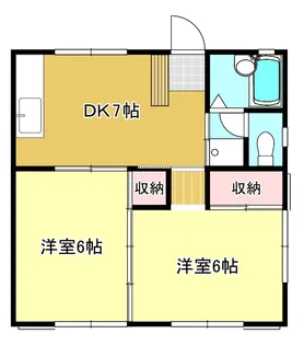 フラッツK【1階】の間取り