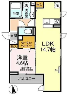 アンジュール中野【3階】の間取り