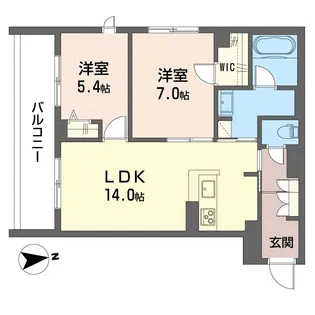 グランリオル【1階】の間取り