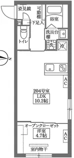 COCOCUBE鵜の木【2階】の間取り