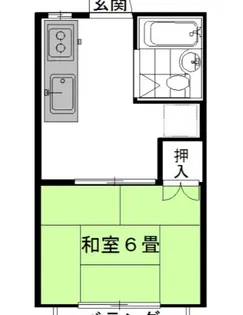 弐番館・飛龍B棟【2階】の間取り