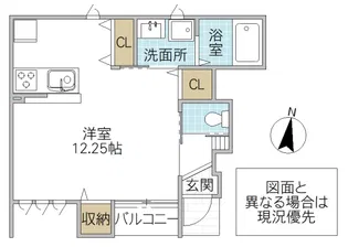 レーガベーネ長堀 C【1階】の間取り