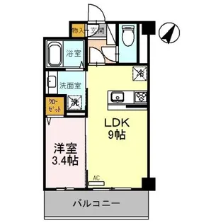 グランアネシス金澤【2階】の間取り