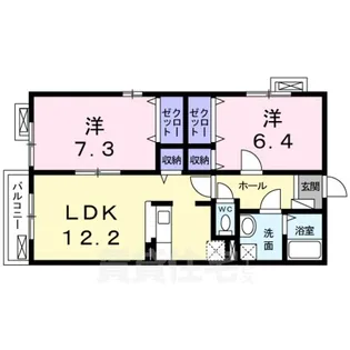 コンフォート・アザレア【1階】の間取り