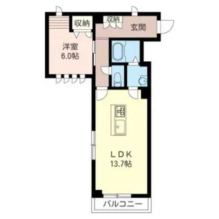 グランエイト 新都心【2階】の間取り