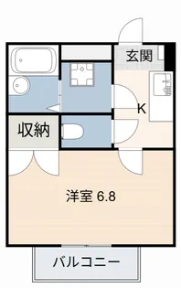 アンプルール ブワ 883【2階】の間取り