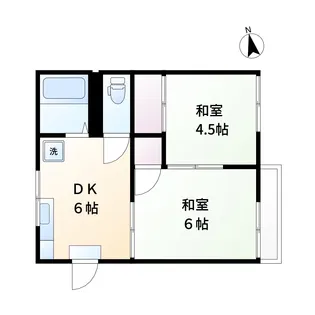 藤コーポ【2階】の間取り
