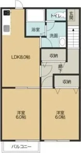 クレストールKn【2階】の間取り
