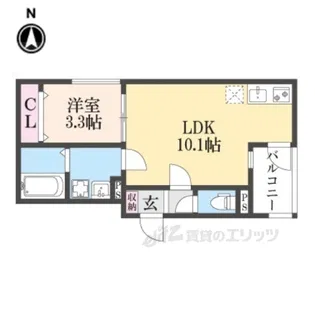 REGIES川西能勢口【2階】の間取り