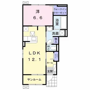 ボヌール I【1階】の間取り