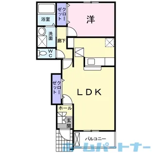 レクサスI B【1階】の間取り