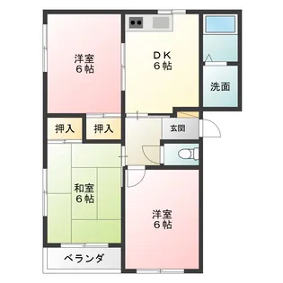 ハイランド愛日ハイツ【2階】の間取り