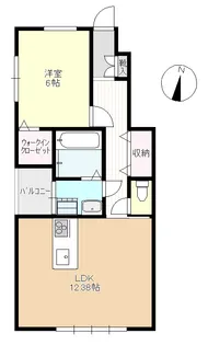 アルカンジュ中庄II【1階】の間取り