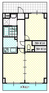 ツインプラザ幸【3階】の間取り