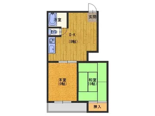 古川ビレッジ【4階】の間取り