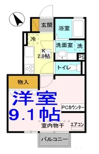 サンマリン8【1階】の間取り