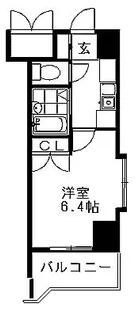 メインステージ早稲田【7階】の間取り