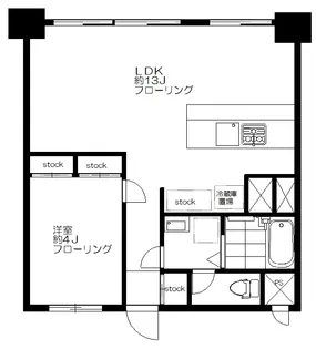 幡ヶ谷ゴールデンマンション【12階】の間取り