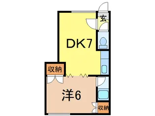フローレンスミキA館【1階】の間取り