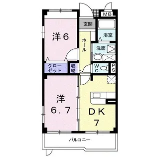 セレーノ【1階】の間取り