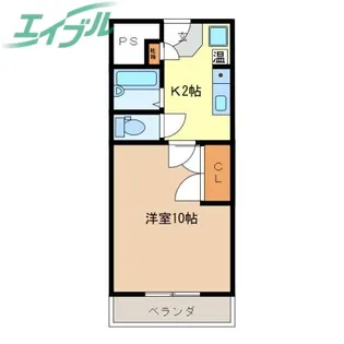 RIVERNA SOUTH【5階】の間取り