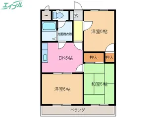 ラ・ブランシュ【2階】の間取り