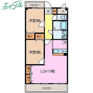 中川ファーストマンションVI【1階】の間取り