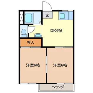 グリーンコーポHAYAMA【2階】の間取り