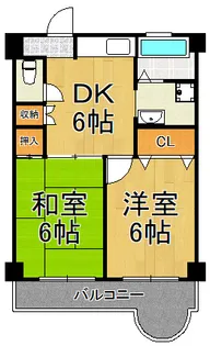 ネクステージ塚口5番館【2階】の間取り