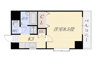 ヨーロピア甲東【3階】の間取り