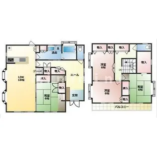 熊本県熊本市東区神園2【一戸建】の間取り